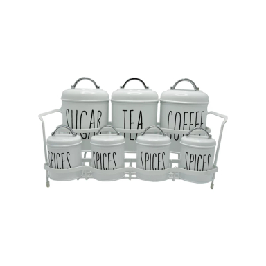 پاسماوری و جای ادویه بی.وی.کی طرح ماژور کد 815716 مجموعه 8 پارچه