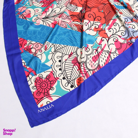 روسری زنانه آنالیا مدل ابریشم مزونی کد 9071