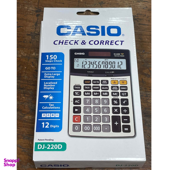 ماشین حساب طرح کاسیو مدل DJ-220D