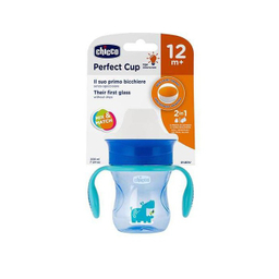 لیوان دسته دار کودک چیکو مدل perfect cup گنجایش 260 میلی‌ لیتر