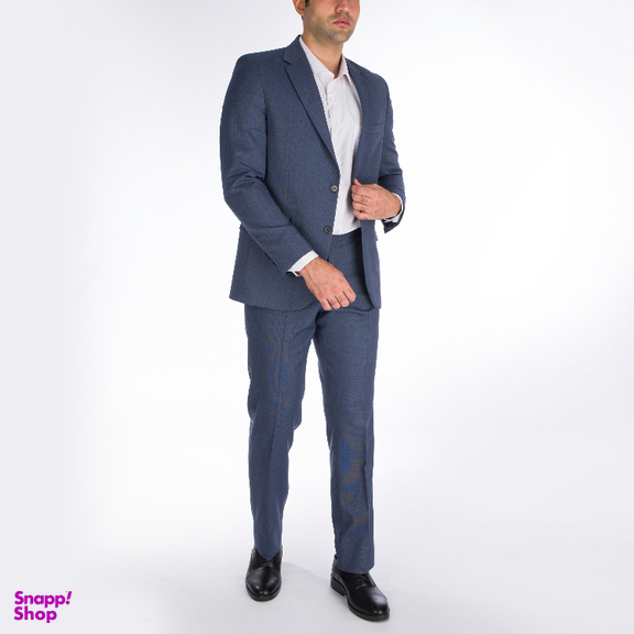 ست کت و شلوار مردانه آیکت مدل سوزنی کد 24 رنگ آبی