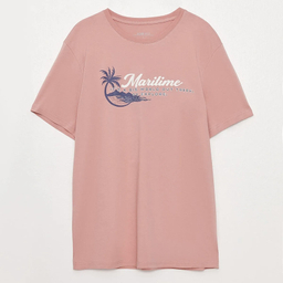 تیشرت آستین کوتاه مردانه ال سی وایکیکی مدل هاوایی پنبه ای