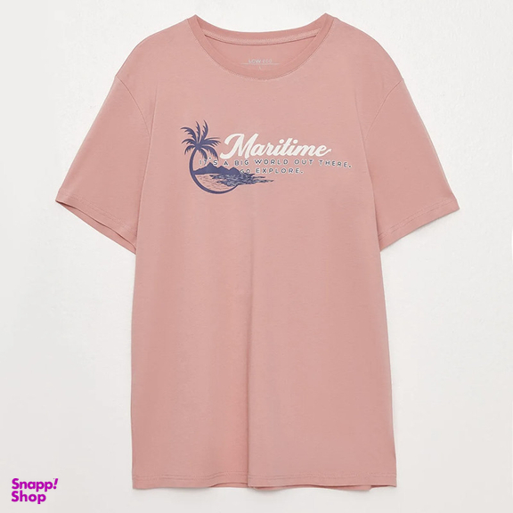 تیشرت آستین کوتاه مردانه ال سی وایکیکی مدل هاوایی پنبه ای