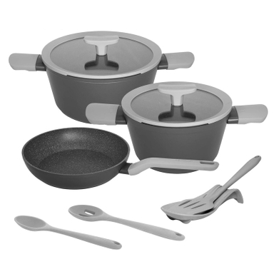 سرویس قابلمه و تابه گرانیت 9 پارچه لیدوما مدل لئو سری برگهوف