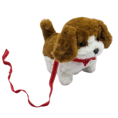 عروسک ناب سل مدل سگ پولیشی قلاده دار موزیکال جعبه دار Polish collared dog NAAB003 ارتفاع 15 سانتی متر