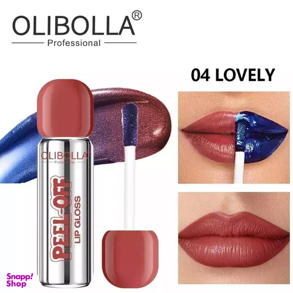 رژ لب مایع اولیبولا مدل Peel-Off کد 04