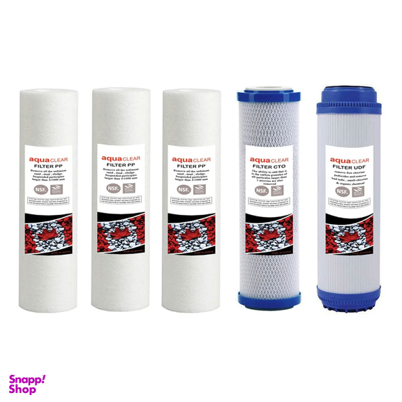 فیلتر دستگاه تصفیه آب آکوآکلر مدل EXTRA PP-2 مجموعه 5 عددی