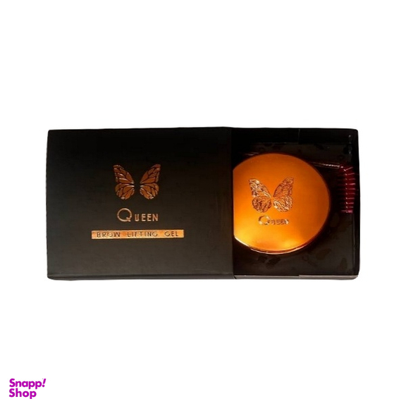 ژل لیفت ابرو کوئین کد 01 به همراه برس ابرو