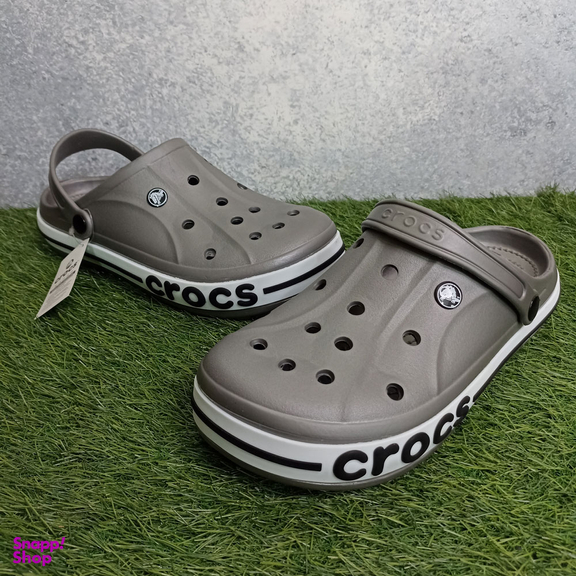 دمپایی مردانه طرح کراکس رنگ خاکستری