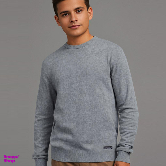 سویشرت پسرانه 27 مدل Basic Mr01 رنگ خاکستری