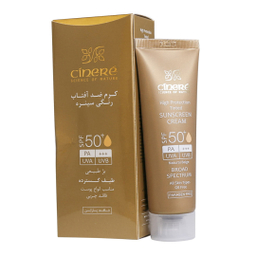 کرم ضد آفتاب سینره مدل Coverage با SPF50 بژ طبیعی حجم 50 میلی‌ لیتر