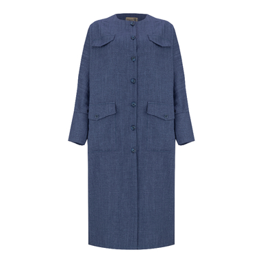 مانتو زنانه السانا مدل مهرنوش کد 216305 رنگ نفتی