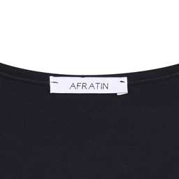 پیراهن یقه گرد زنانه افراتین مدل نازگل کد 9609 رنگ مشکی