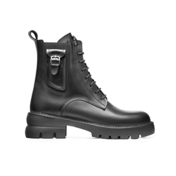 نیم بوت زنانه نوین چرم مدل 1726 WS3664 رنگ مشکی