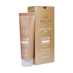 کرم ضد آفتاب سینره مدل Coverage با SPF30 رنگ بژ طبیعی حجم 50 میلی‌ لیتر