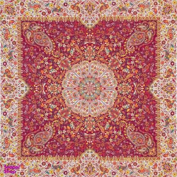 رومیزی ترمه طرح افشاری مدل زربافت