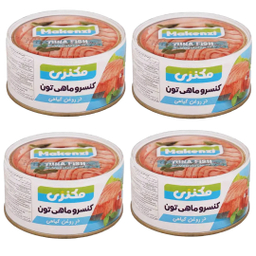تن ماهی مکنزی وزن 150 گرم بسته ۴ عددی