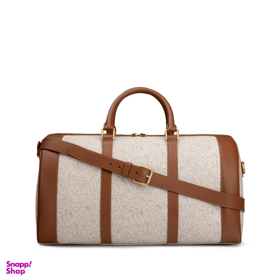 کیف سفر چرم ای جی مدل تویین لاین کانواس