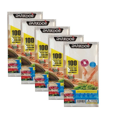 کیسه فریزر دارکوب مدل Sh0807.5 پنج بسته 100 عددی
