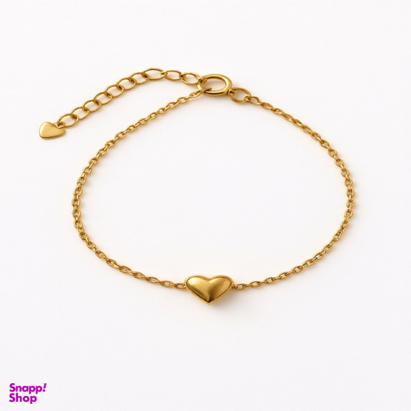 دستبند طلا 18 عیار زنانه مدل قلب کد S05