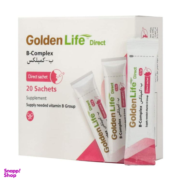 ساشه ب کمپلکس گلدن لایف بسته 20 عددی