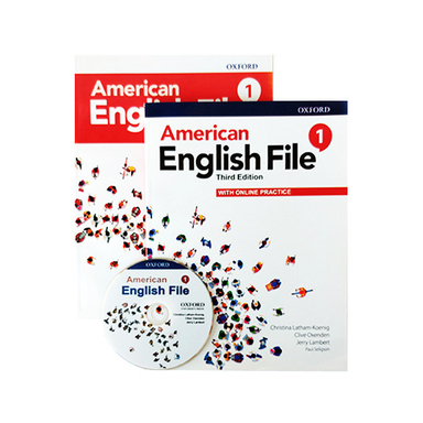 کتاب American English File 1 2nd اثر جمعی از نویسندگان انتشارات آکسفورد به همراه کتاب کار