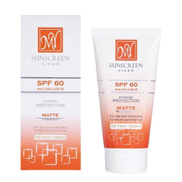 ضد آفتاب رنگی فاقد چربی مای با SPF60 مناسب پوست های چرب و مختلط 50 میلی لیتر