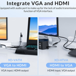 مبدل HDMI به VGA و صدا و microUSB اوریکو مدل XD-VATH طول 1 متر
