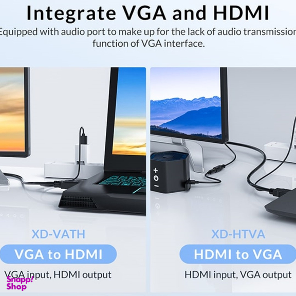مبدل HDMI به VGA و صدا و microUSB اوریکو مدل XD-VATH طول 1 متر