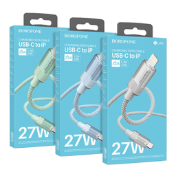 کابل 27 وات Type-C به Lightning بروفون مدل BU44 طول 1.2 متر
