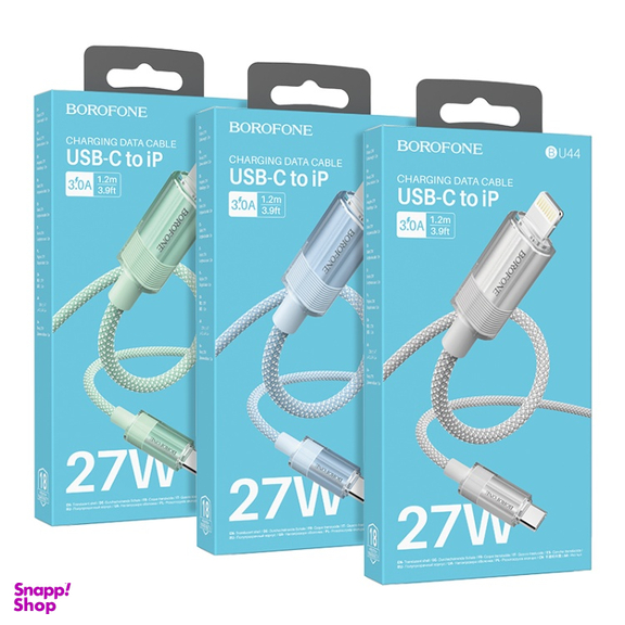 کابل 27 وات Type-C به Lightning بروفون مدل BU44 طول 1.2 متر