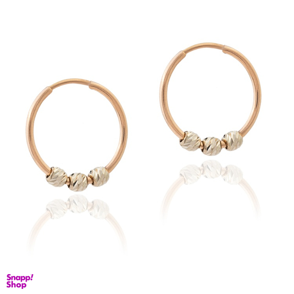 گوشواره طلا 18 عیار زنانه داریم طرح البرنادو 3S