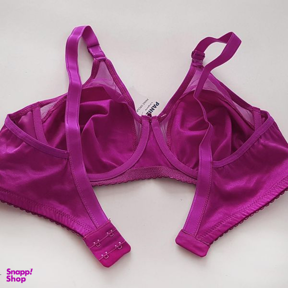 ست شورت و سوتین زنانه پانیذ مدل ساتن فنردار کد 4649 رنگ سرخابی