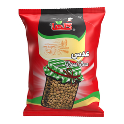 عدس گلها وزن 700 گرم بسته بندی سلفون