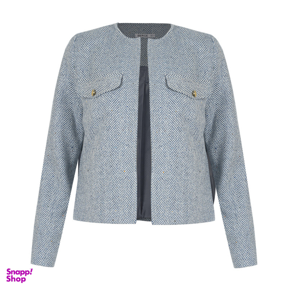 کت زنانه سرژه مدل 17013573 رنگ آبی