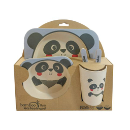 ظرف غذای کودک بامبو طرح پاندا مدل 1629.4 مجموعه 5 عددی
