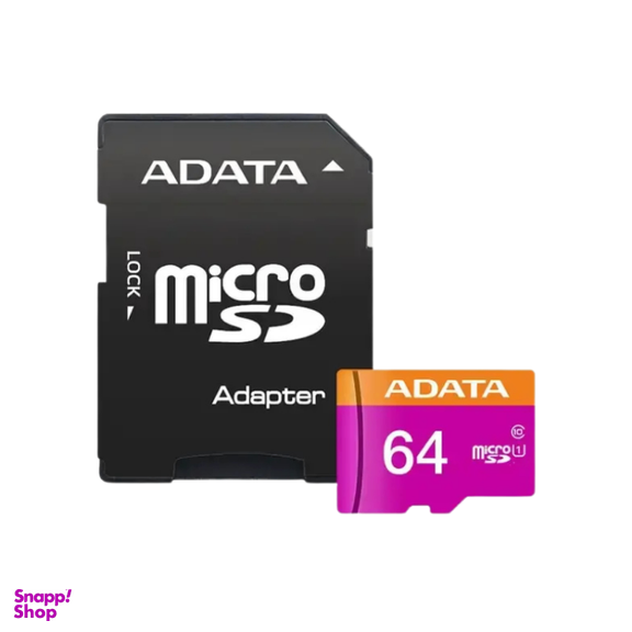 کارت حافظه MicroSD ای دیتا مدل R80W25 ADP ظرفیت 64 گیگابایت