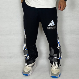 شلوار مردانه مدل 4 نوار پیستوله جاگر طرح بالنسیاگا رنگ مشکی