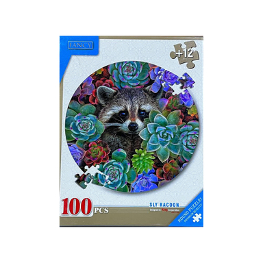 پازل دایره ای فنسی 100 قطعه طرح راکون