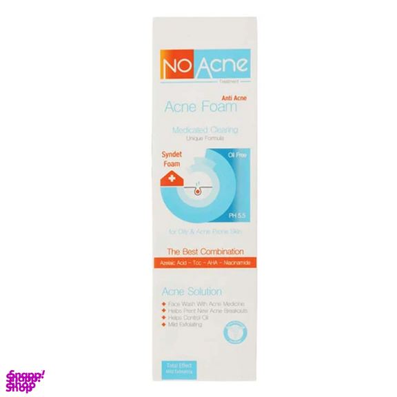 فوم شستشوی صورت نو آکنه مدل Tcc حجم 150 میلی لیتر مجموعه 2 عددی