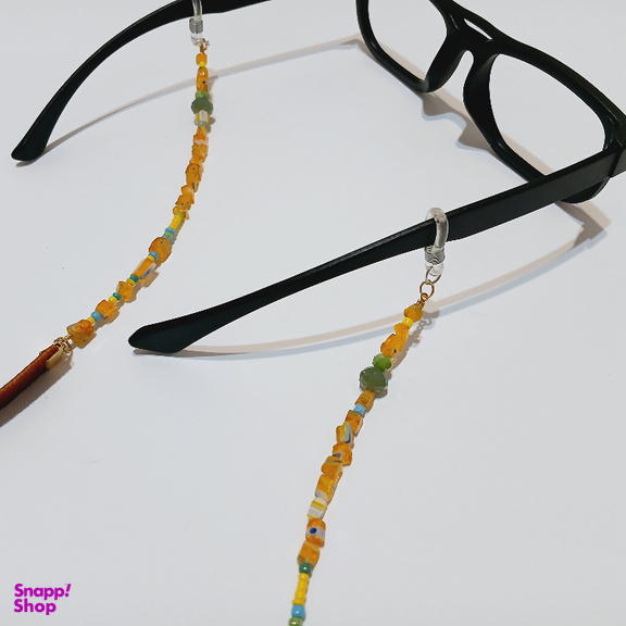 بند عینک زنانه مدل okr02 رنگ خردلی