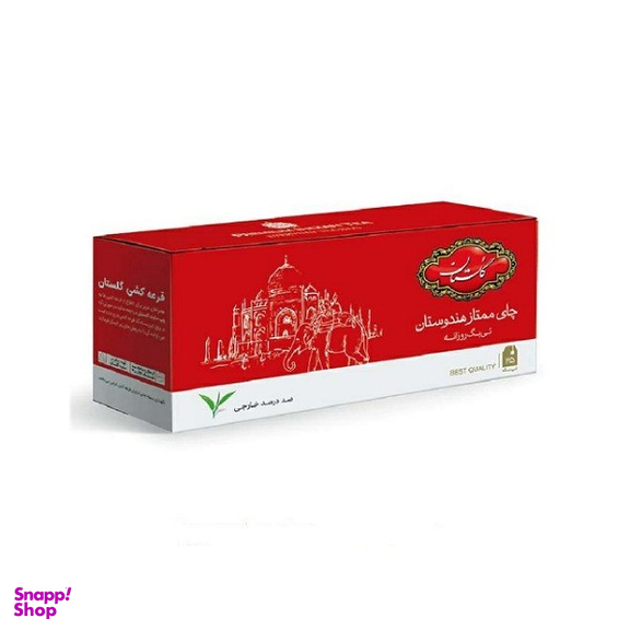 چای کیسه ای ساده ممتاز هندوستان گلستان بسته 25 عددی