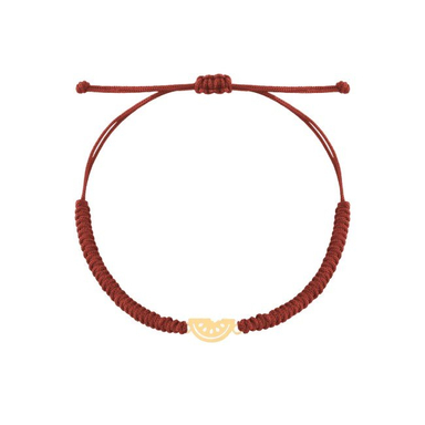 دستبند طلا 18 عیار زنانه درگونه مدل هندوانه