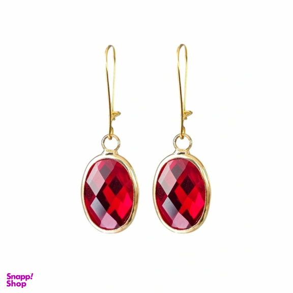 گوشواره طلا 18 عیار زنانه مدل روبی هارت