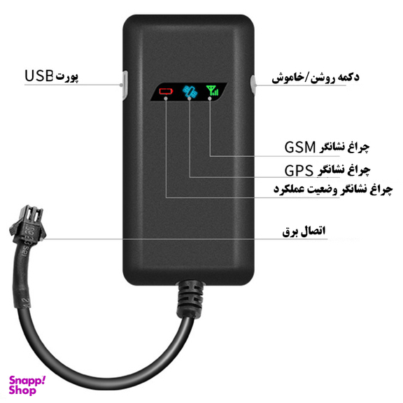 ردیاب خودرو مدل GT03A