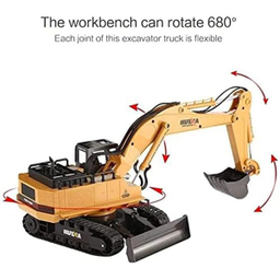 ماشین بازی کنترلی هوینا مدل HUINA 1510 RC Excavator