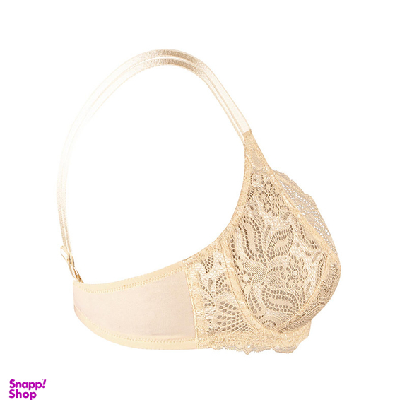 سوتین زنانه لین مدل فنردار کد 4680-511 رنگ کرم