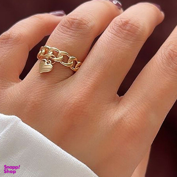 انگشتر زنانه ژوپینگ مدل قلب آویز کد XP 027