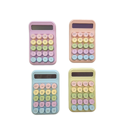 ماشین حساب فانتزی مدل مینیمال طرح رنگی رنگی