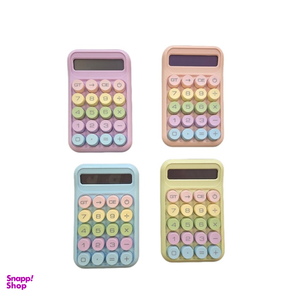 ماشین حساب فانتزی مدل مینیمال طرح رنگی رنگی